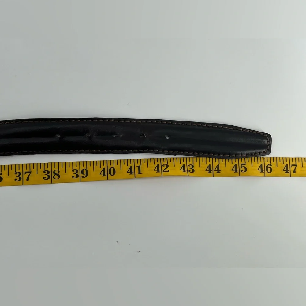 Vintage Vera‎ Pelle Dark Brown Leather Belt 40